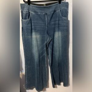 HALARA Wide Leg Denim Pants 3X Regular